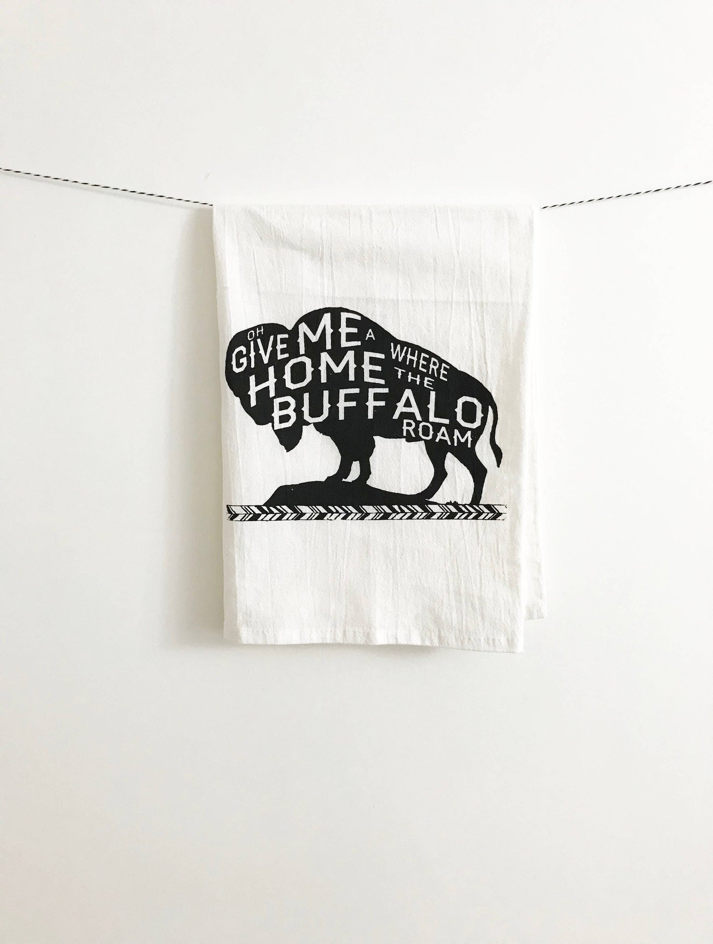 Where the Buffalo Roam Cotton Kitchen Towel