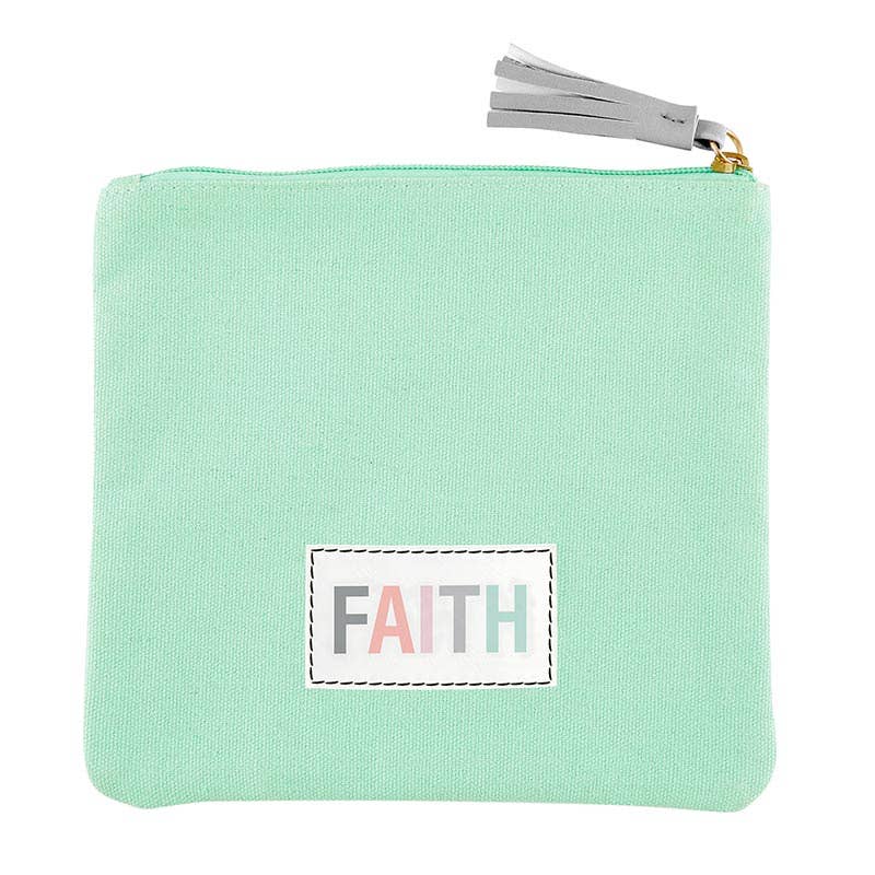 Canvas Pouch - Faith (7 H x 8 W)