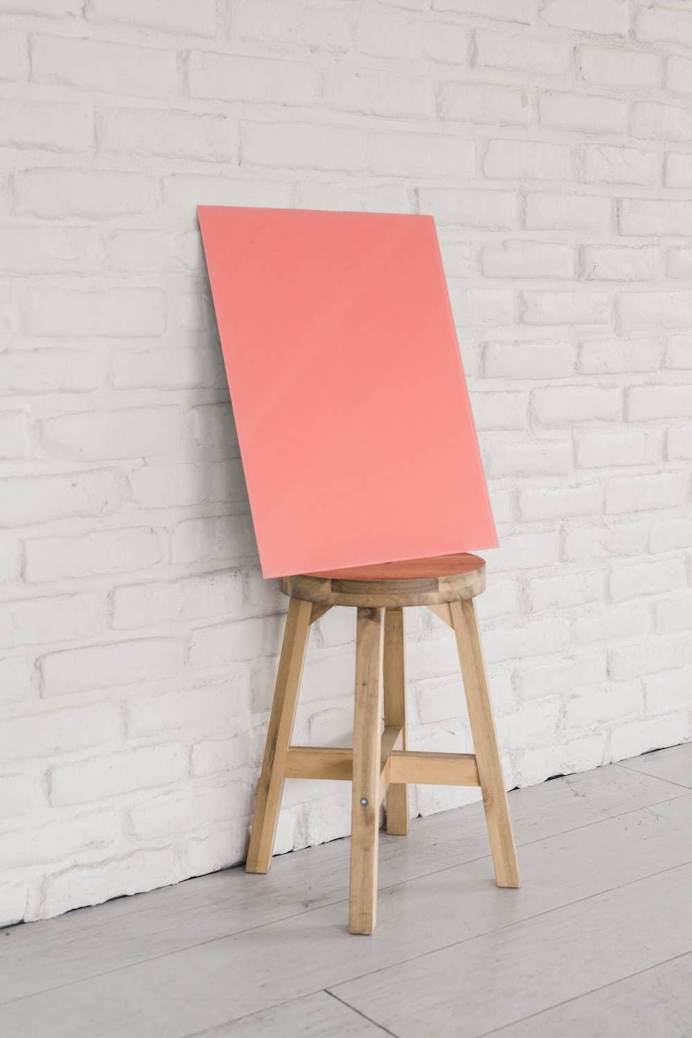 Glass Magnetic Sunny Coral Dry Erase Board