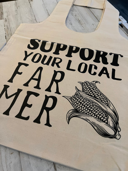 Support Your Local Farmer Tote Bag