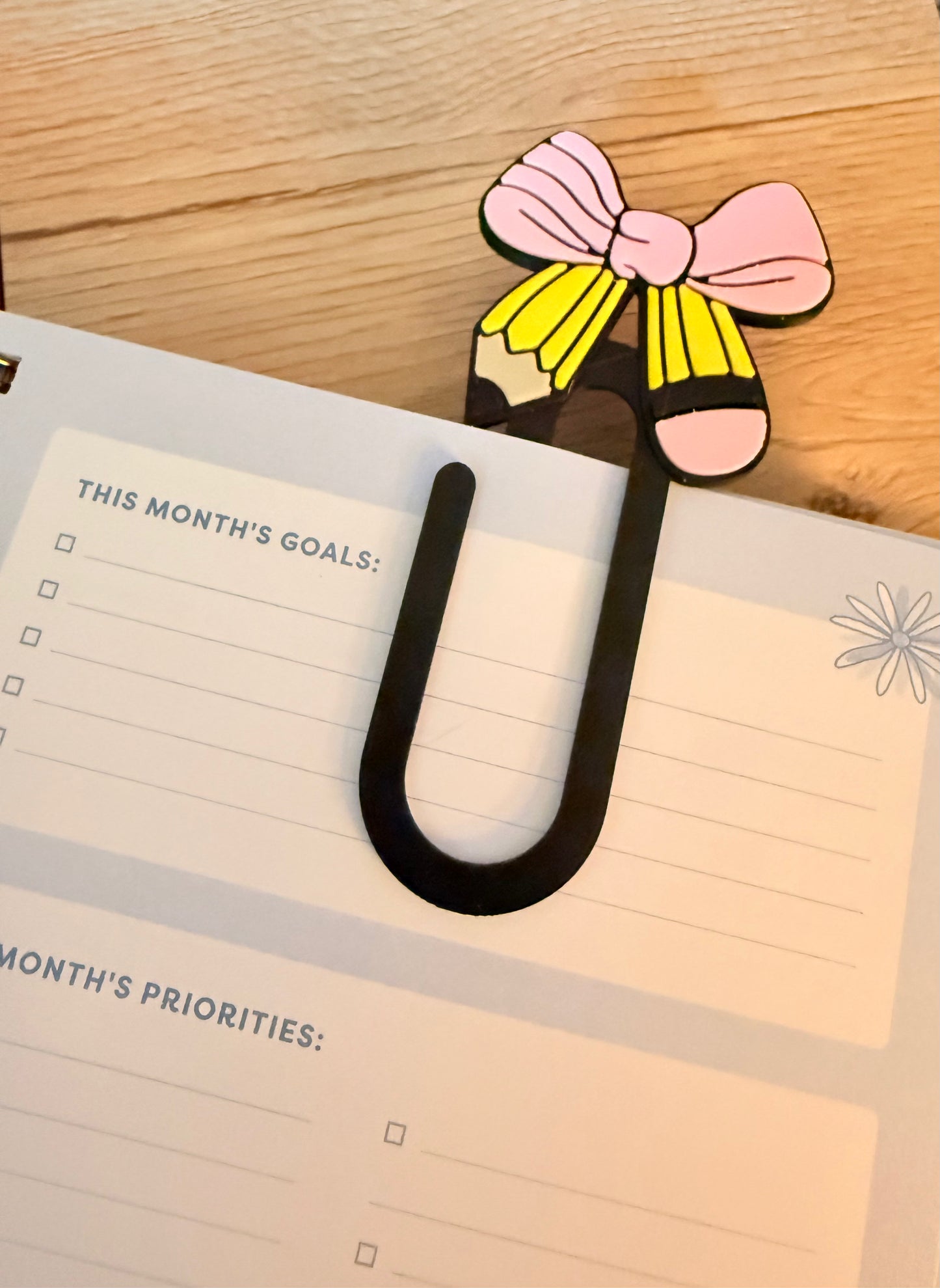 JUMBO Pencil Bow Paperclip