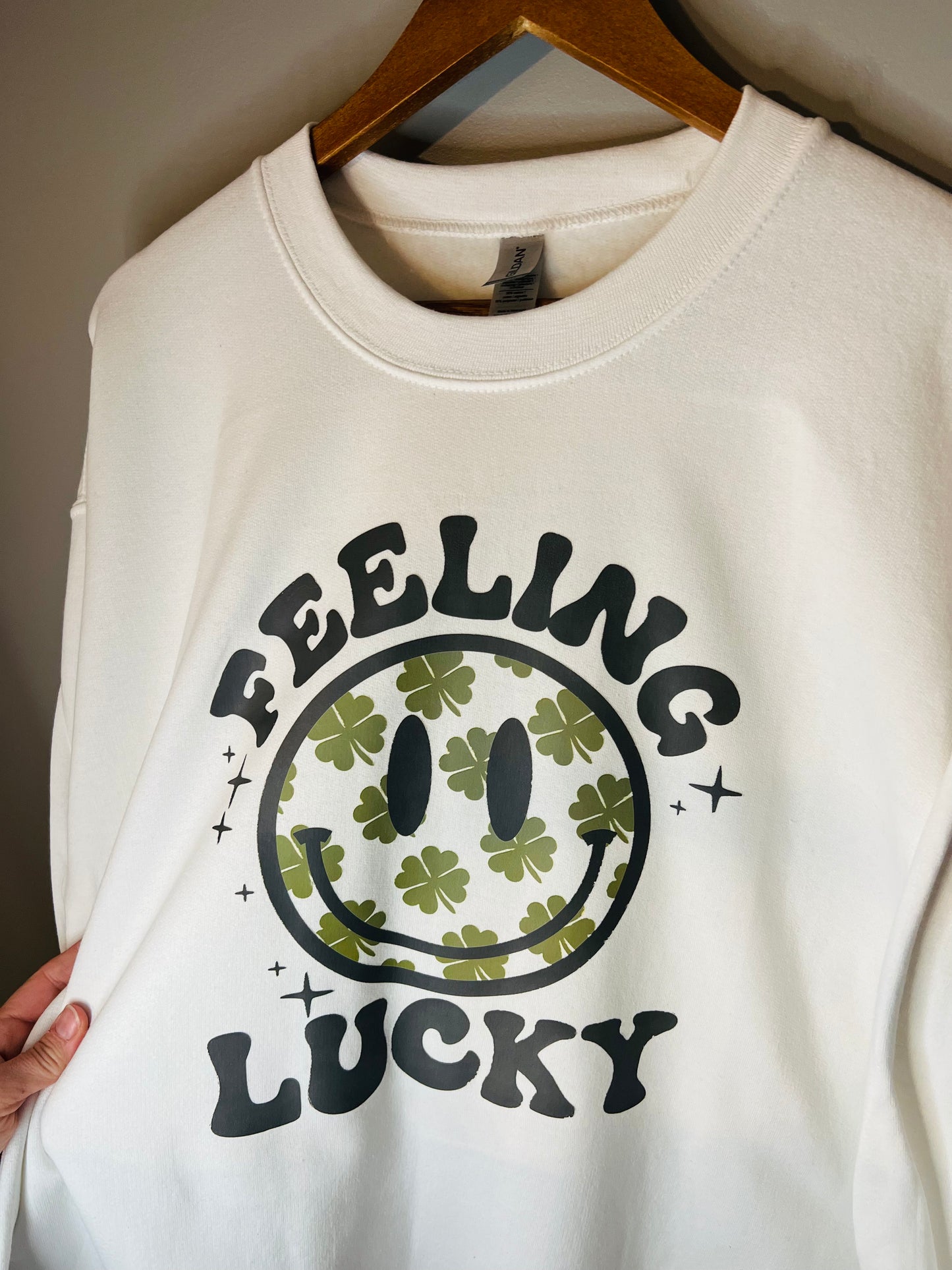 Feeling Lucky Smiley Crew neck