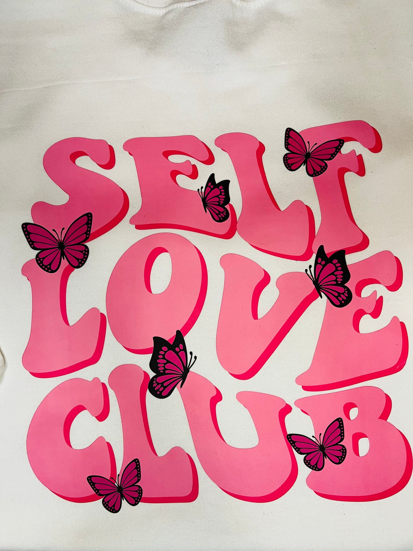 Self Love Club Crew Neck, design on back